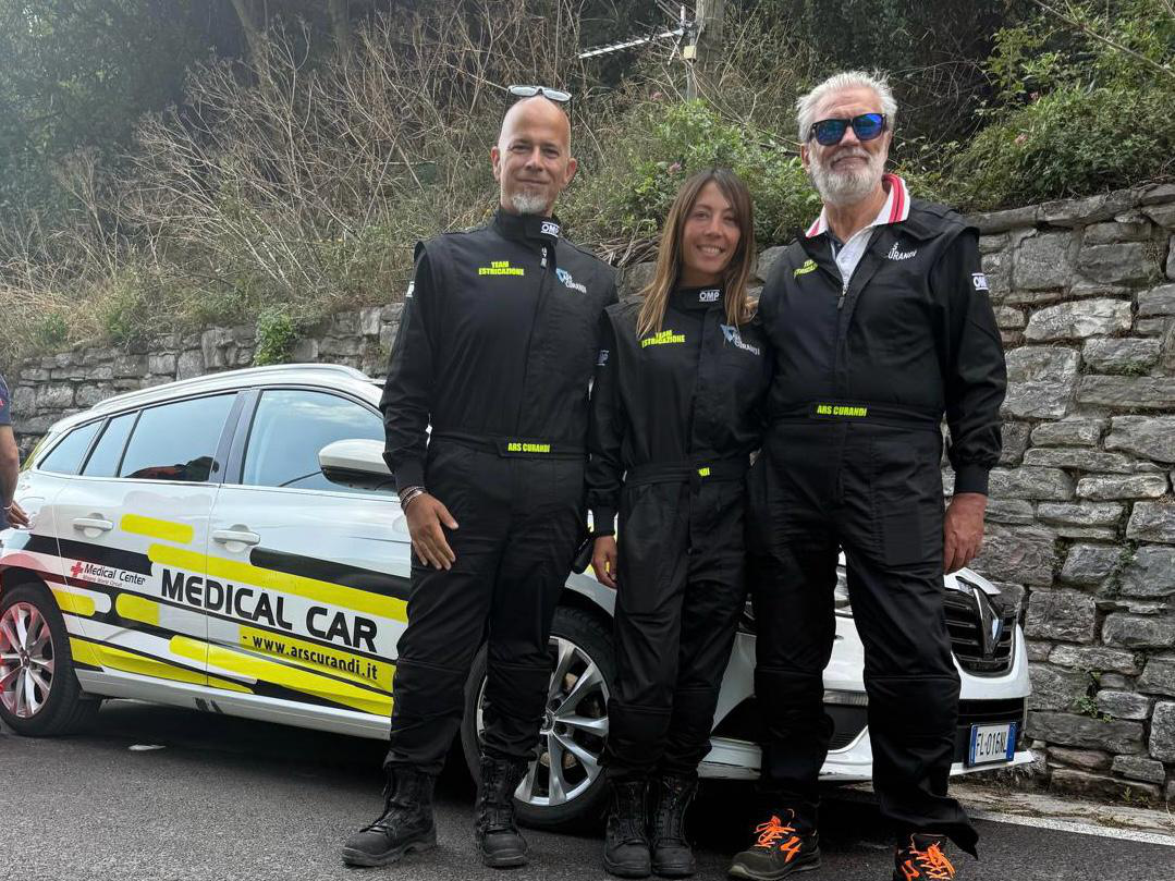Team di soccorso in un autodromo